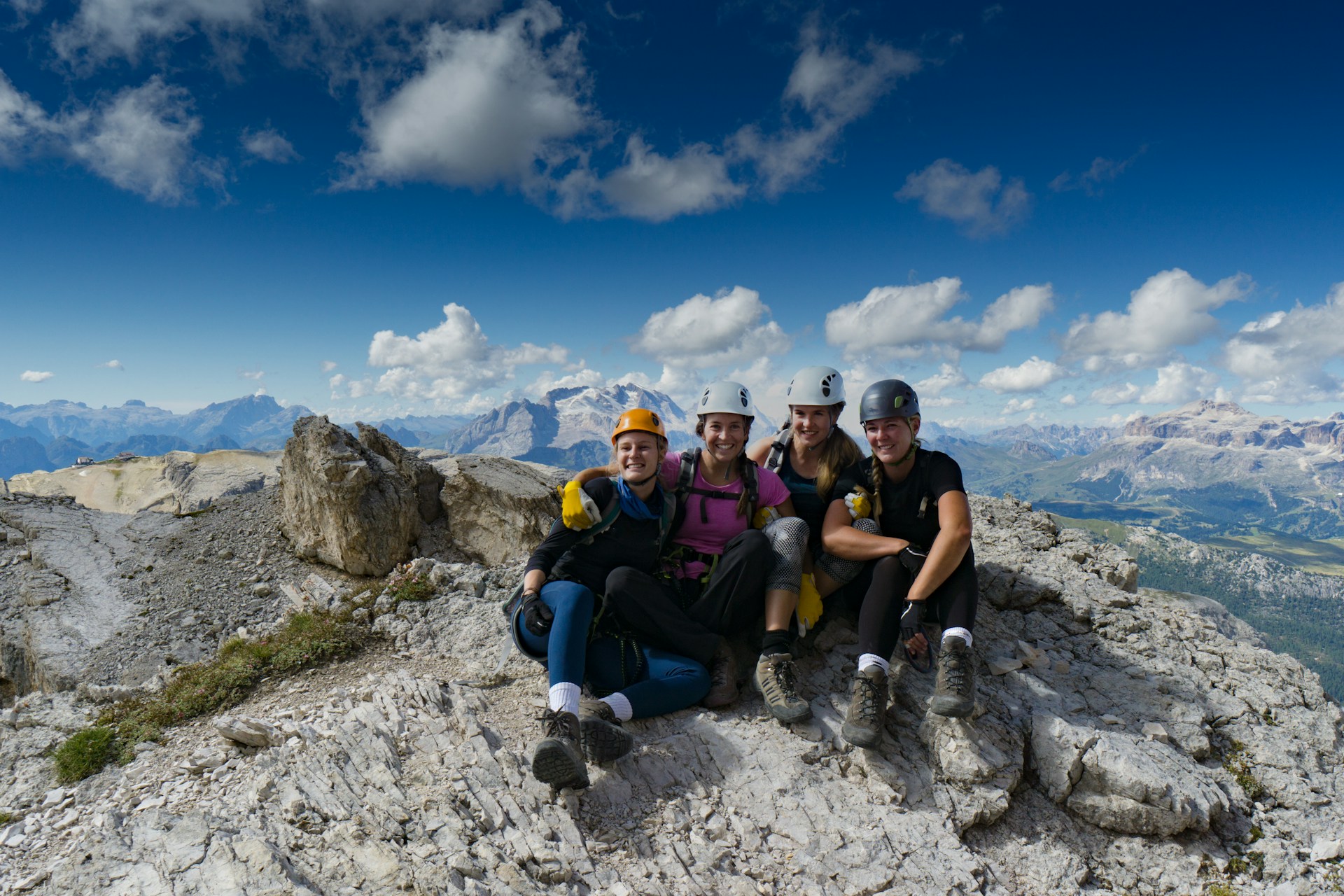 Photo of a group of mountain climbers